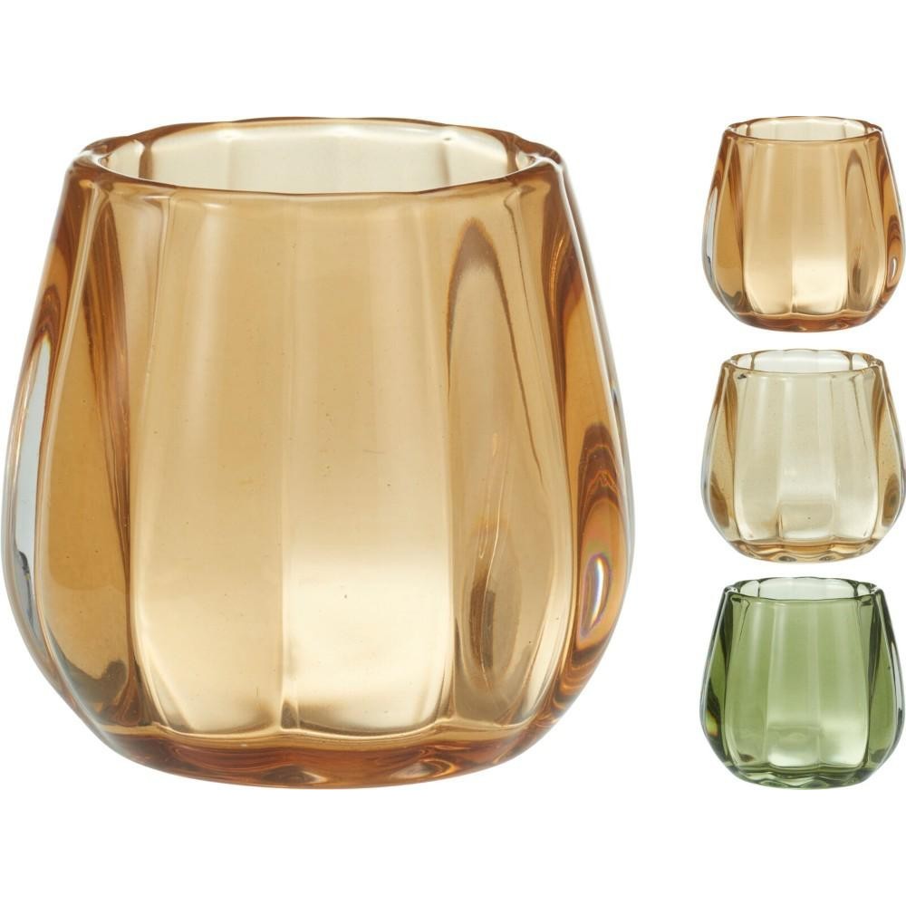 PTEALIGHT VETRO 8X7CM 3ASS